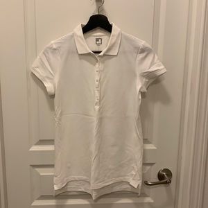 JC Penney White Short Sleeve Polo - Small